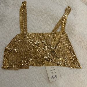 Metallic Crop Top